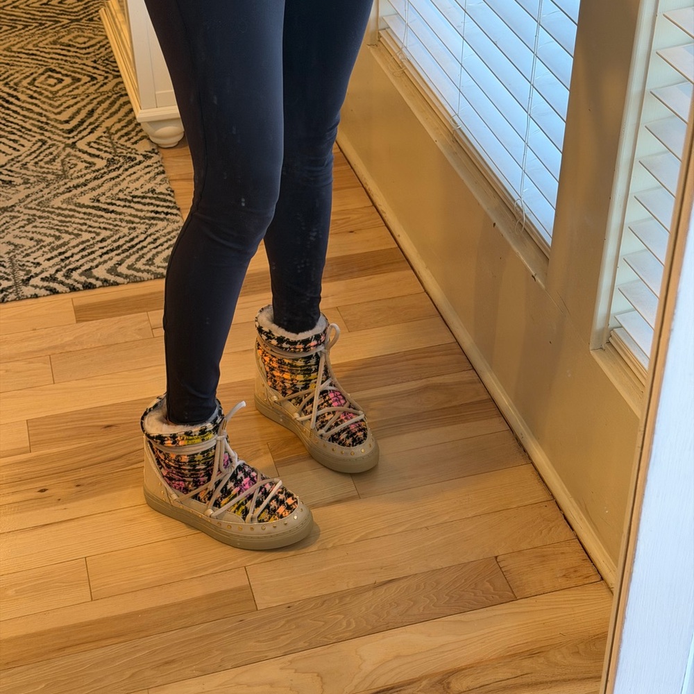 INUIKII - Women's Pull Punk Sneaker Wedge. Size 38! - Picture 2 of 5